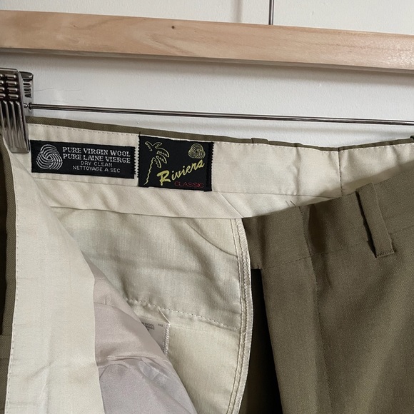 Riviera Tailored Trousers. Size 34x36. Pure Virgin Wool. - Picture 2 of 4